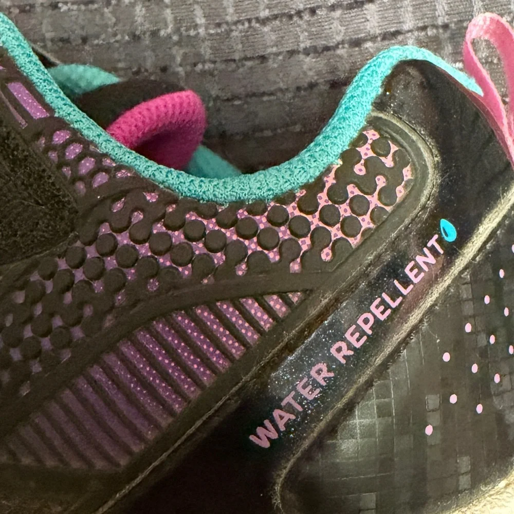 Skecher’s | Girls Jumpster Black/Multi-color Sneakers w/Velcro Closure, Size 3.5